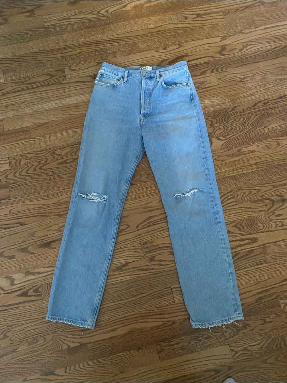 Agolde Light Wash Distressed Women’s Jeans
